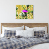 Leinwand Art Bee on Thistle (Insitu (Schlafzimmer))