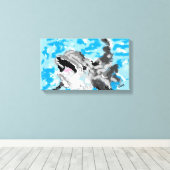 Leinwand Art: Dolphin bei Spielen (Insitu (Holzboden))