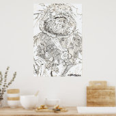 LEINWAND ART DRUCKEN & POSTERS - FLAMBOYANT MAN AR POSTER (Küche)