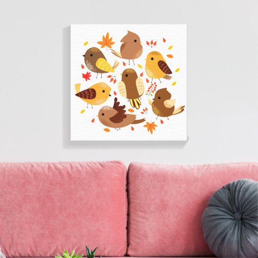 Leinwand Art-Fall-Vögel (Insitu (Wohnzimmer))