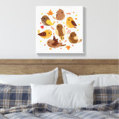 Leinwand Art-Fall-Vögel (Insitu (Schlafzimmer))