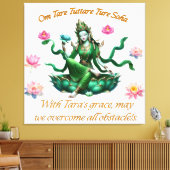 Leinwand Art / Green Tara (Insitu (Wohnzimmer))