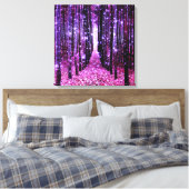 Leinwand Art Magic Forest Lila Pink (Insitu (Schlafzimmer))