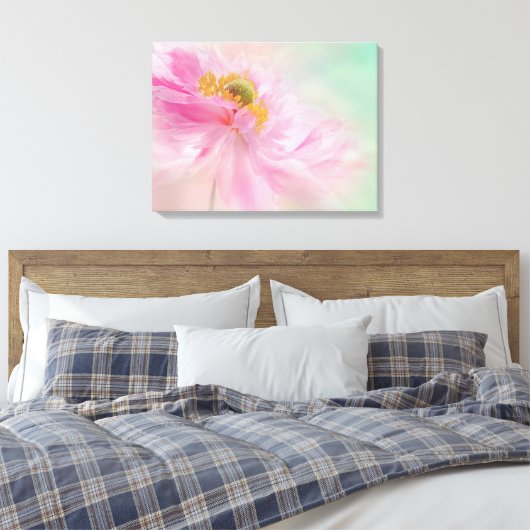 Leinwand Art-Pink-Blume (Insitu (Schlafzimmer))