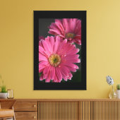 Leinwand Art-Pink Daisies (Insitu (Wohnzimmer))