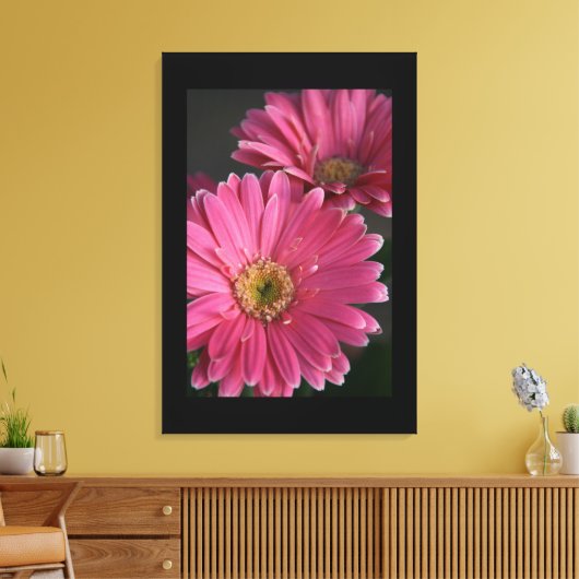 Leinwand Art-Pink Daisies (Insitu (Wohnzimmer))