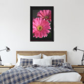 Leinwand Art-Pink Daisies (Insitu (Schlafzimmer))