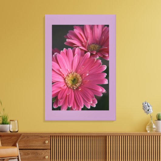 Leinwand Art-Pink Daisies (Insitu (Wohnzimmer))