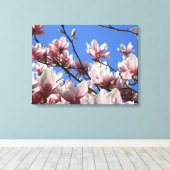 Leinwand Art-Pink Magnolia (Insitu (Holzboden))