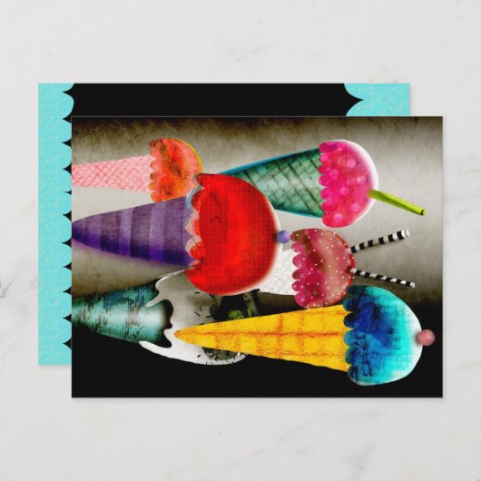 Leinwand Art Postkarte (Vorne/Hinten)