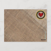 Leinwand Art Postkarte (Rückseite)