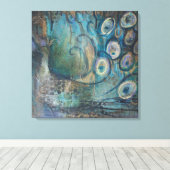 Leinwand Art Print Peacock (Insitu (Holzboden))