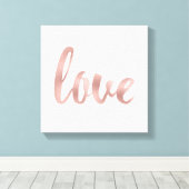 Leinwand Art - Rose Gold Liebe (Insitu (Holzboden))
