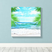 Leinwand Art-Tropical Beach (Insitu (Holzboden))