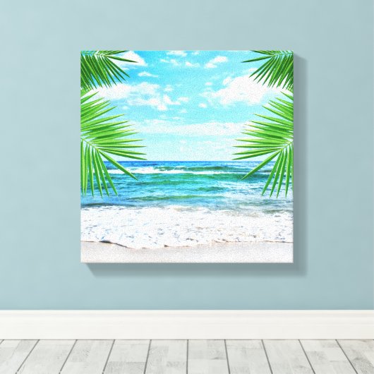 Leinwand Art-Tropical Beach (Insitu (Holzboden))