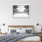 Leinwand Art Tropical Beach in B&W (Insitu (Schlafzimmer))