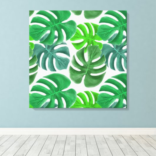 Leinwand Art Tropical Palm Print (Insitu (Holzboden))