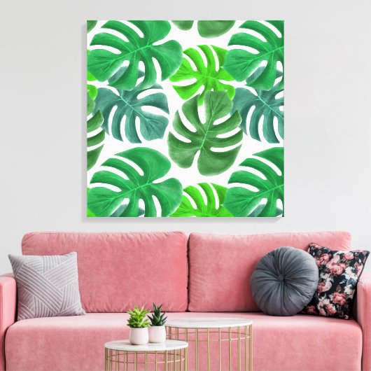 Leinwand Art Tropical Palm Print (Insitu (Wohnzimmer))