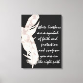 Leinwand Art White Feathers (Vorderseite)
