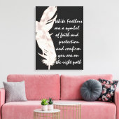 Leinwand Art White Feathers (Insitu (Wohnzimmer))