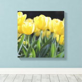 Leinwand Art-Yellow Tulips (Insitu (Holzboden))
