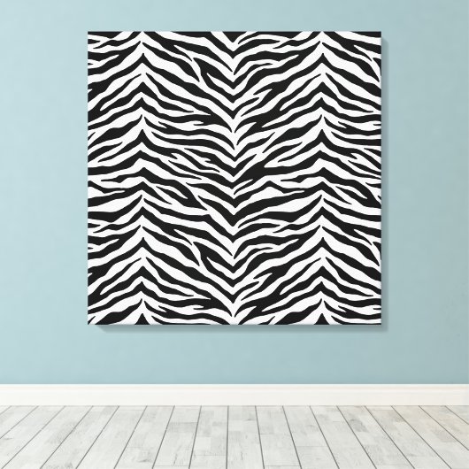 Leinwand Art-Zebra Print (Insitu (Holzboden))