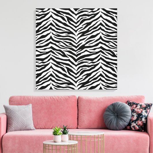 Leinwand Art-Zebra Print (Insitu (Wohnzimmer))