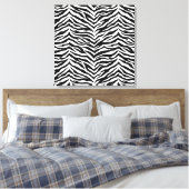 Leinwand Art-Zebra Print (Insitu (Schlafzimmer))