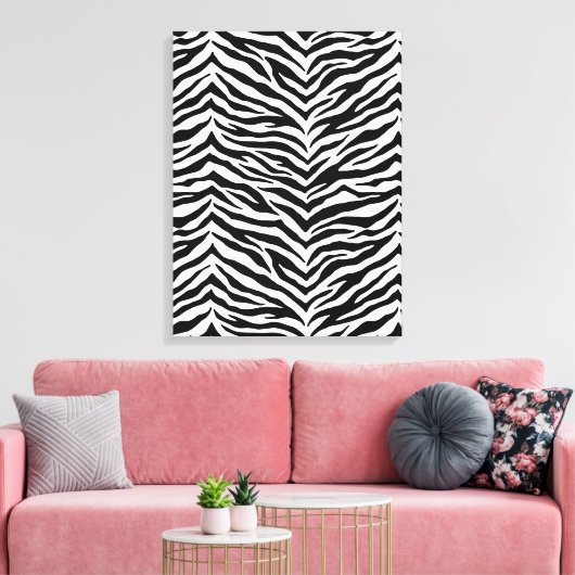 Leinwand Art-Zebra Print (Insitu (Wohnzimmer))