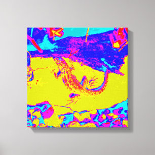 Leinwand aus abstraktem Eidechsenholz