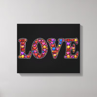 Leinwand aus Emoji-Liebe