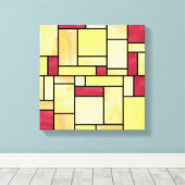 Leinwand aus Gelb und Rot (12x12) (Insitu (Holzboden))