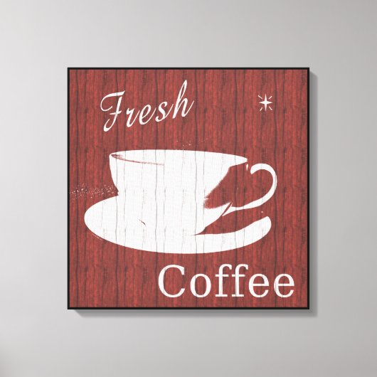 Leinwand aus gewittertem Holz - Rot (Vorderseite)