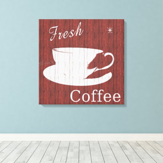 Leinwand aus gewittertem Holz - Rot (Insitu (Holzboden))