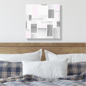 Leinwand aus Grauglas und Pink (12x12) (Insitu (Schlafzimmer))