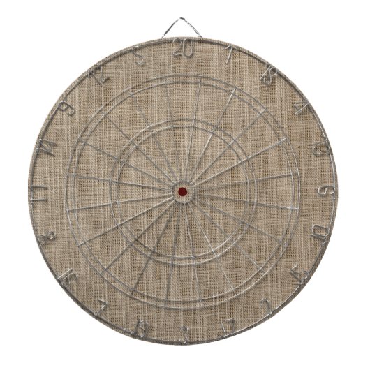 Leinwand aus Jute Dartscheibe (vorne)