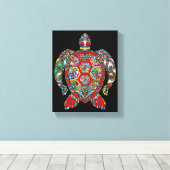 Leinwand aus Meeresschildkröte (Insitu (Holzboden))