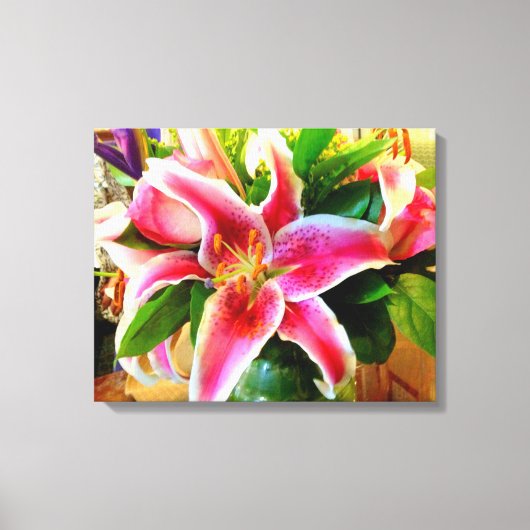 Leinwand aus rosa Stargazer (Vorderseite)