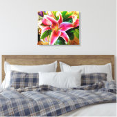 Leinwand aus rosa Stargazer (Insitu (Schlafzimmer))