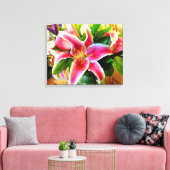 Leinwand aus rosa Stargazer (Insitu (Wohnzimmer))