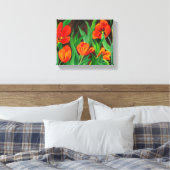 Leinwand aus rotem Tulips (Insitu (Schlafzimmer))