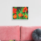 Leinwand aus rotem Tulips (Insitu (Wohnzimmer))
