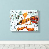Leinwand aus Schnee Buddha (Insitu (Holzboden))