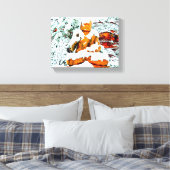 Leinwand aus Schnee Buddha (Insitu (Schlafzimmer))