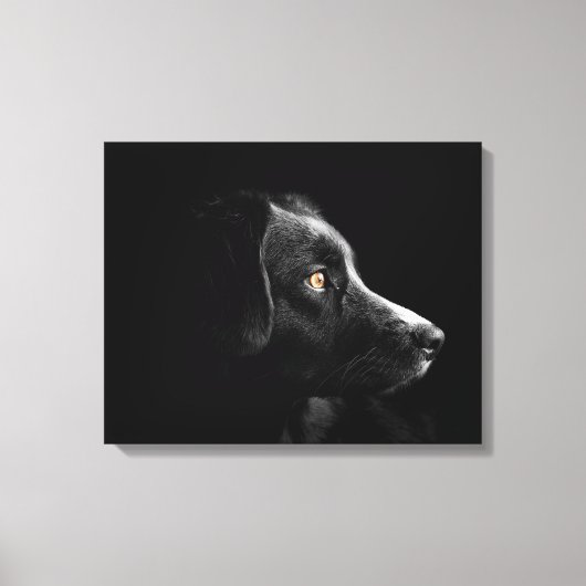 Leinwand aus schwarzem Labrador (Vorderseite)