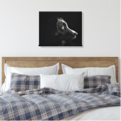 Leinwand aus schwarzem Labrador (Insitu (Schlafzimmer))