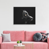 Leinwand aus schwarzem Labrador (Insitu (Wohnzimmer))