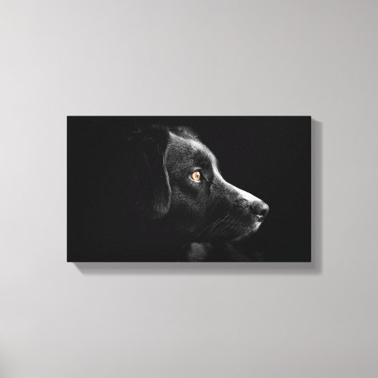 Leinwand aus schwarzem Labrador (Vorderseite)