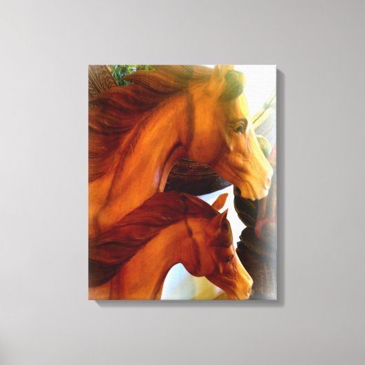 Leinwand aus Stuck und Pony (Vorderseite)