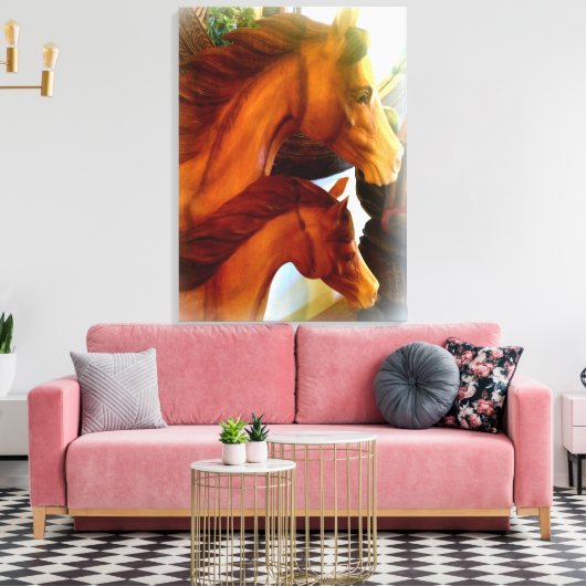 Leinwand aus Stuck und Pony (Insitu (Wohnzimmer))